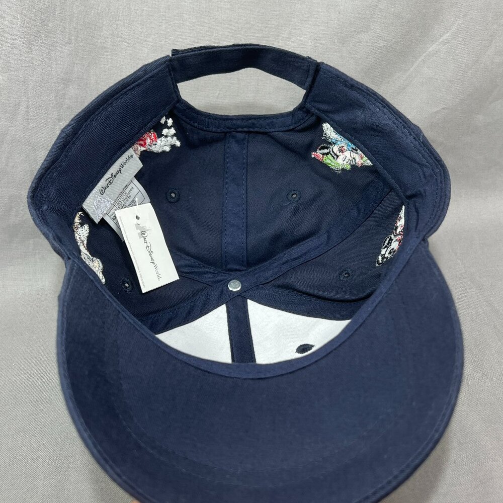 Walt Disney Mickey Mouse Through The years Strapback Hat Navy Adjustable Mens - Picture 13 of 15